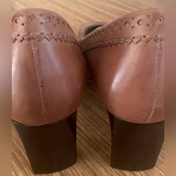 Vintage Franco Sarto - Square Toe Leather Pumps Loafers - size 8 - Picture 7 of 10